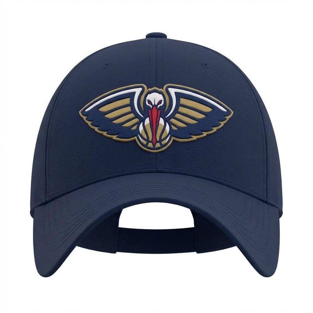 New Orleans Pelicans Hat Cap Strap Back One Size Blue NBA Basketball Hit Wear